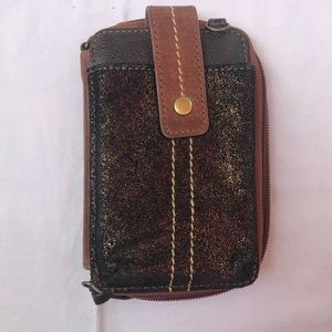 The Sak leather cell phone wallet